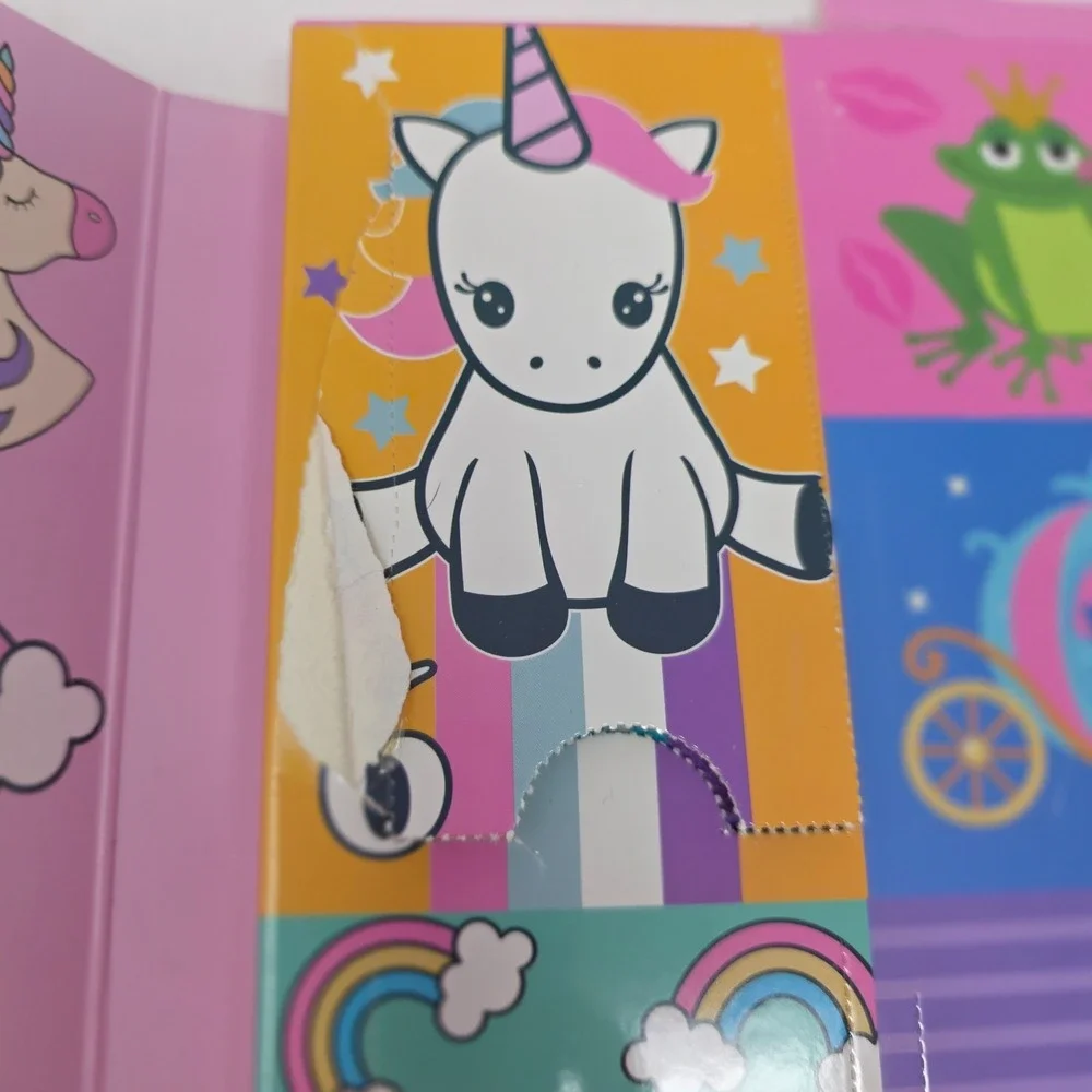 Pink Cookie Girls Pink 12 Days of Socks Advent Calendar Unicorn Castle NWT